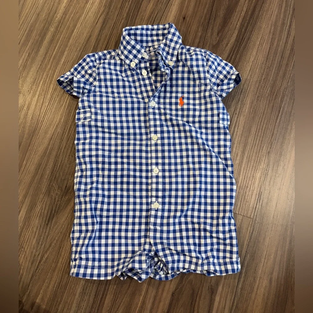 Ralph Lauren Gingham Shortall 9 Months